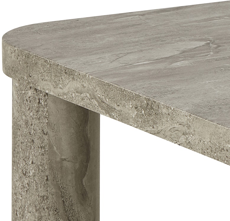 Stolik kawowy Sorisel 60x60 cm szary marmur  - zdjęcie 4