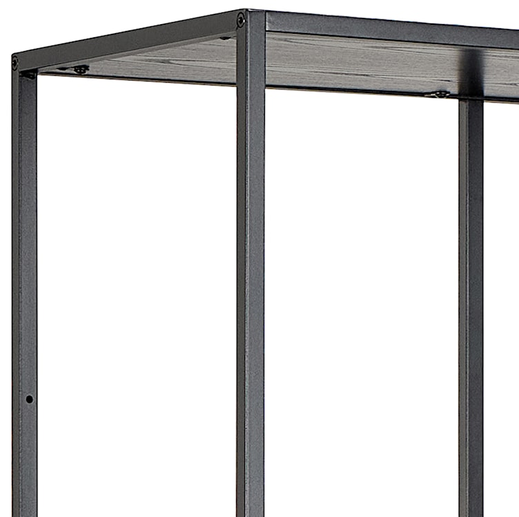 Regał Seaford 77 cm czarny z dwiema szufladami  - zdjęcie 6