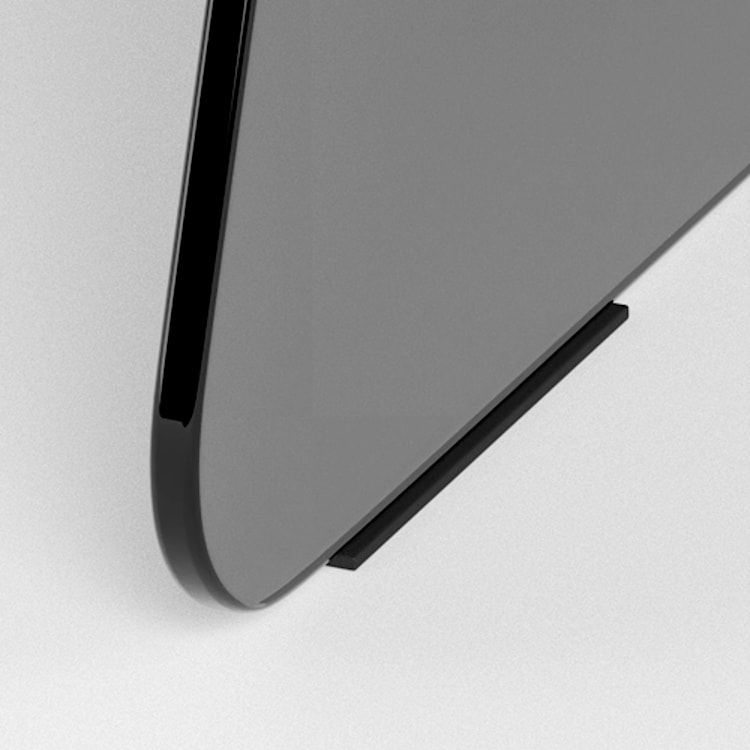 Stolik kawowy Samos średnica 80 cm szary szklany  - zdjęcie 4