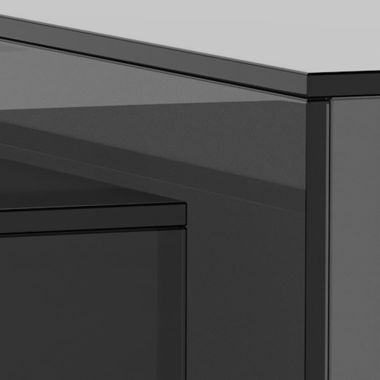 Zestaw stolików kawowych Glopiana kwadratowe 50 i 40 cm szare szklane  - zdjęcie 6