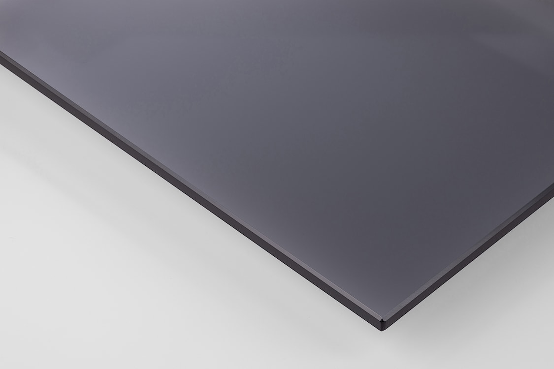 Zestaw stolików kawowych Glopiana kwadratowe 50 i 40 cm szare szklane  - zdjęcie 8