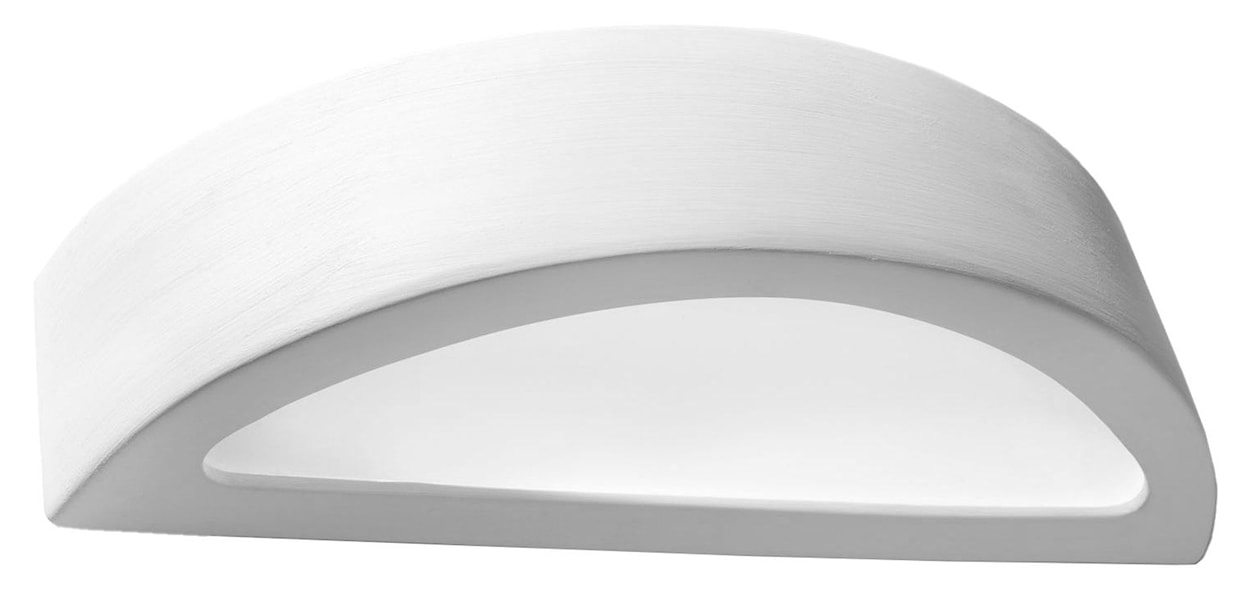 Kinkiet ścienny z ceramiki Siegg 40,5 cm biały 