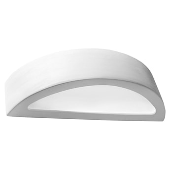 Kinkiet ścienny z ceramiki Siegg 40,5 cm biały