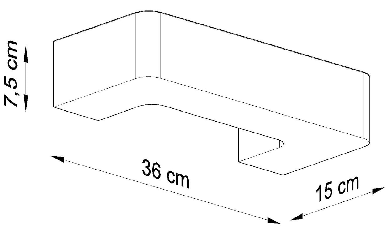 Kinkiet ścienny z ceramiki Siegg 36x7,5 cm biały  - zdjęcie 8