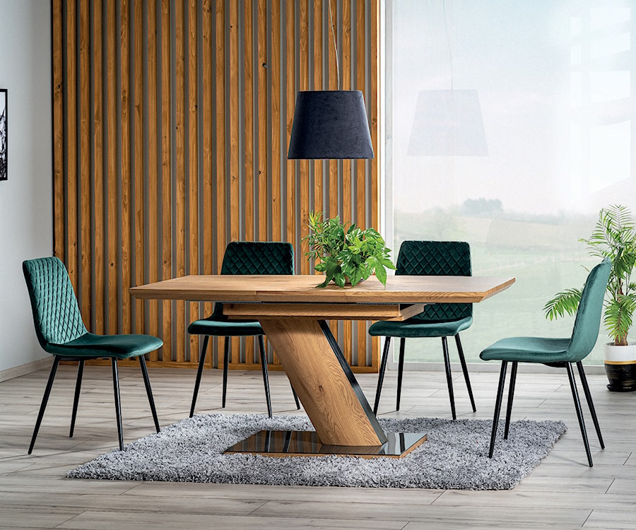 Krzesło tapicerowane Bermand zielone  - zdjęcie 2