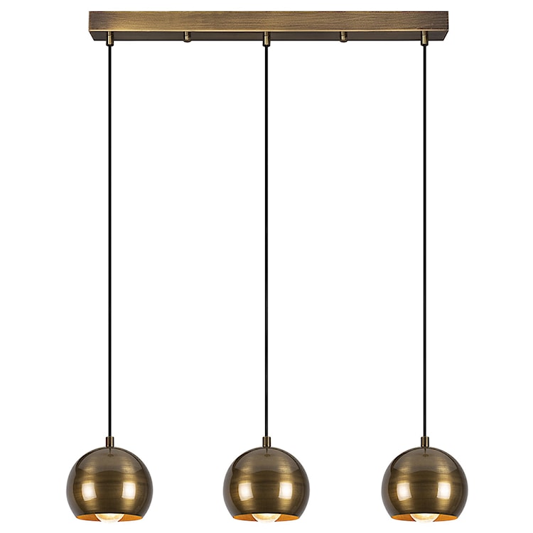 Lampa wisząca Biben x3 w kształcie kuli średnica 15 cm złota  - zdjęcie 8