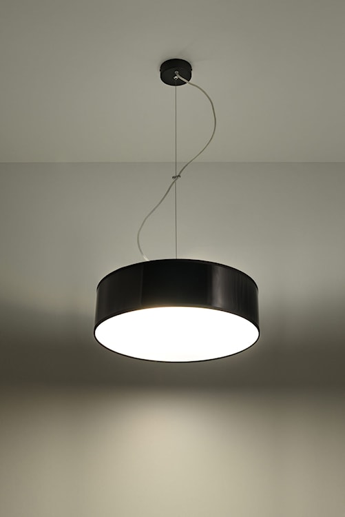 Lampa wisząca Qudette średnica 35 cm czarna  - zdjęcie 5