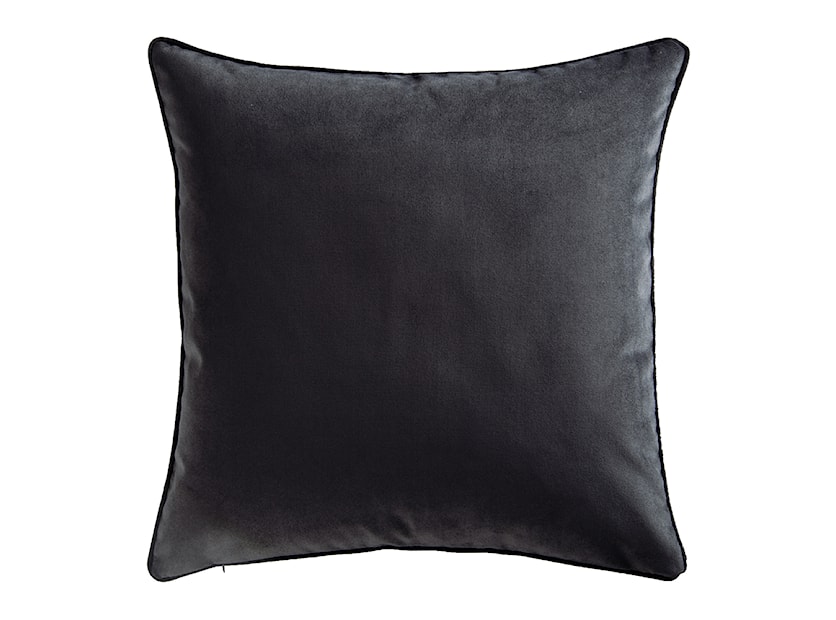 Poduszka dekoracyjna Myrrhis w tkaninie PET FRIENDLY 45x45 cm czarna z kedrą 