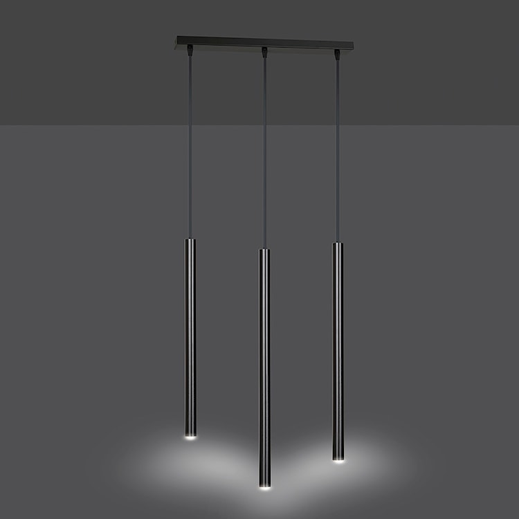 Lampa wisząca Corinaldo czarna x3  - zdjęcie 5