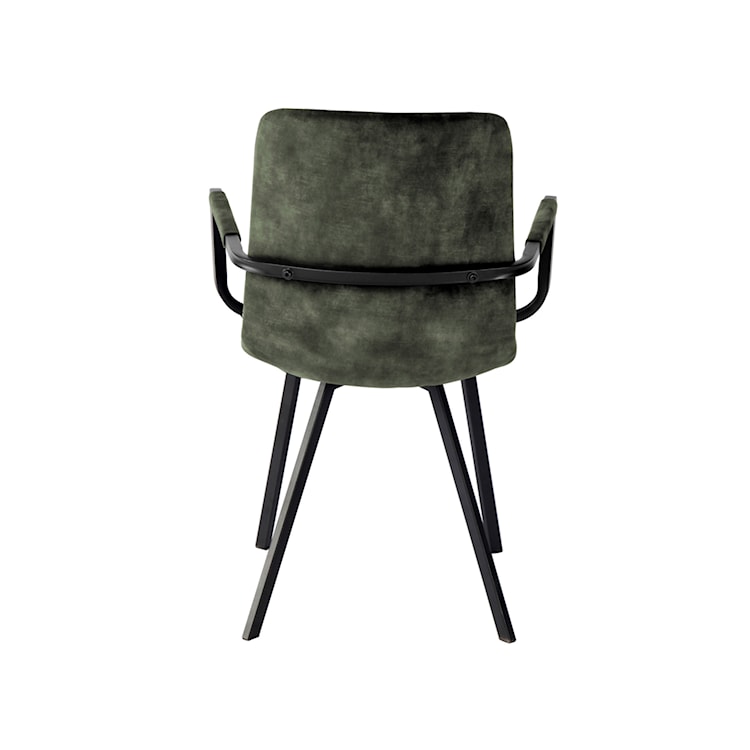 Krzesło tapicerowane z podłokietnikami Unurgunite zielone  - zdjęcie 2