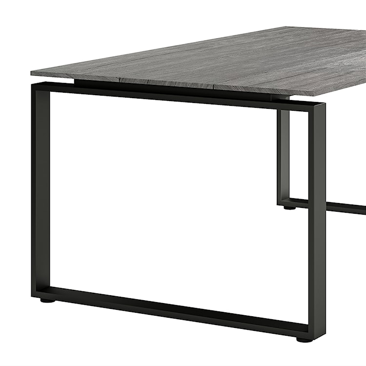 Stół ogrodowy Tiower aluminiowy 180x100 cm szary  - zdjęcie 7