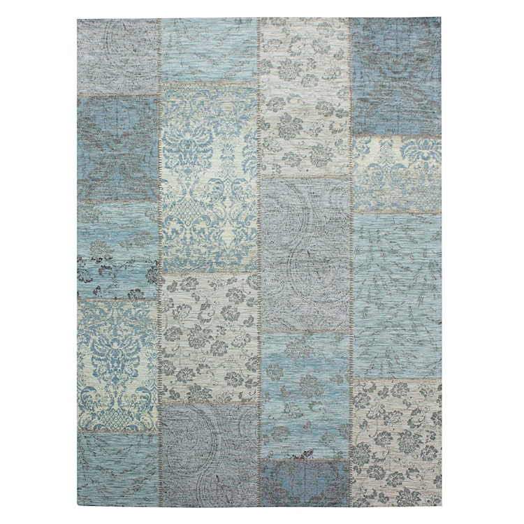 Dywan syntetyczny Patchwork Chenille niebiesko-zielony Prostokątny/155x230  - zdjęcie 3