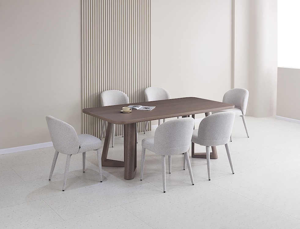 Stół do jadalni Alisser 200x100 cm orzech fornir  - zdjęcie 2