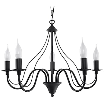 Żyrandol Choccate średnica 60 cm x5 czarny