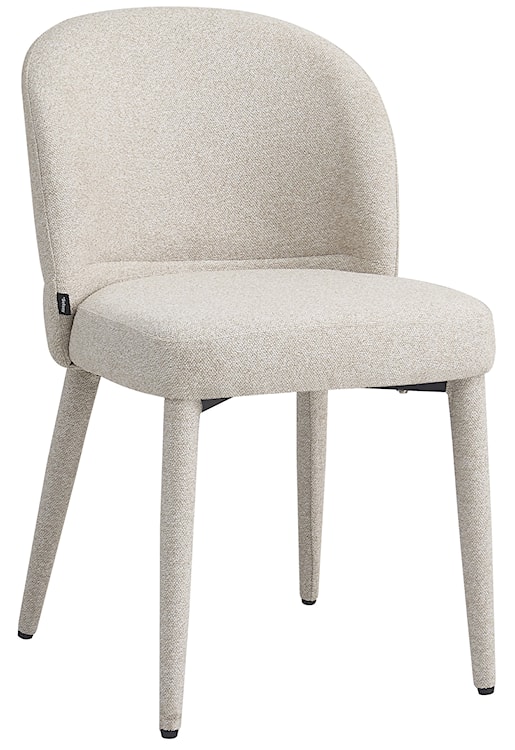 Krzesło tapicerowane do jadalni Coases beżowe boucle