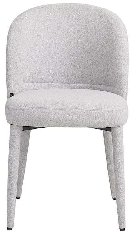 Krzesło tapicerowane do jadalni Coases jasnoszare boucle  - zdjęcie 6