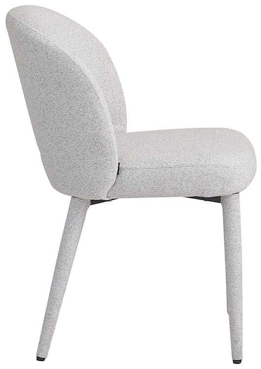 Krzesło tapicerowane do jadalni Coases jasnoszare boucle  - zdjęcie 7