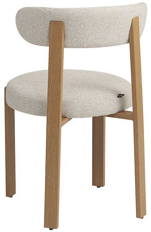 Krzesło tapicerowane do jadalni Afinatte beżowe boucle  - zdjęcie 8