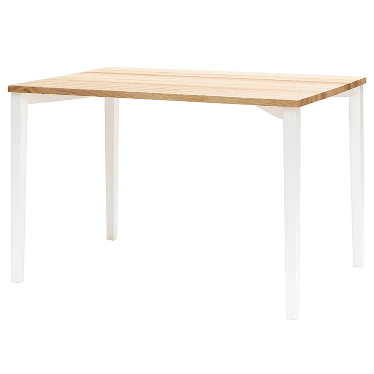 Stół do jadalni Triventi 120x80 cm białe kwadratowe nogi