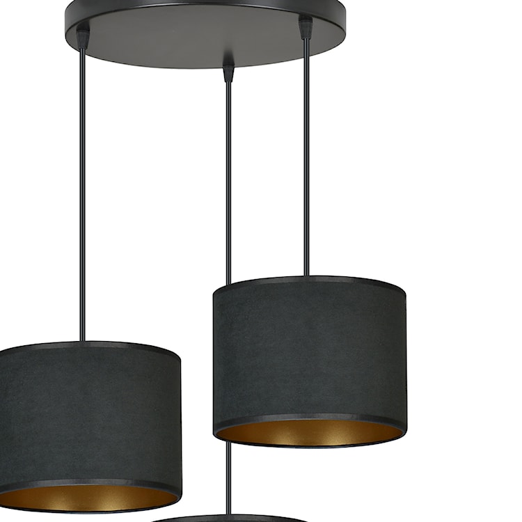 Lampa wisząca Hellid x3 asymetryczna średnica 50 cm czarna  - zdjęcie 7