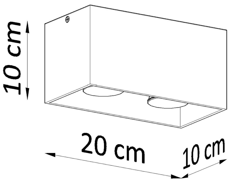 Plafon Kodie 20 cm x2 biały  - zdjęcie 8