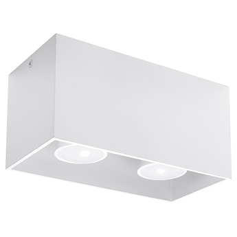 Plafon Kodie 20 cm x2 biały