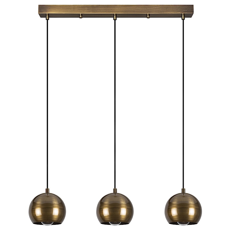 Lampa wisząca Biben x3 w kształcie kuli średnica 15 cm złota  - zdjęcie 2