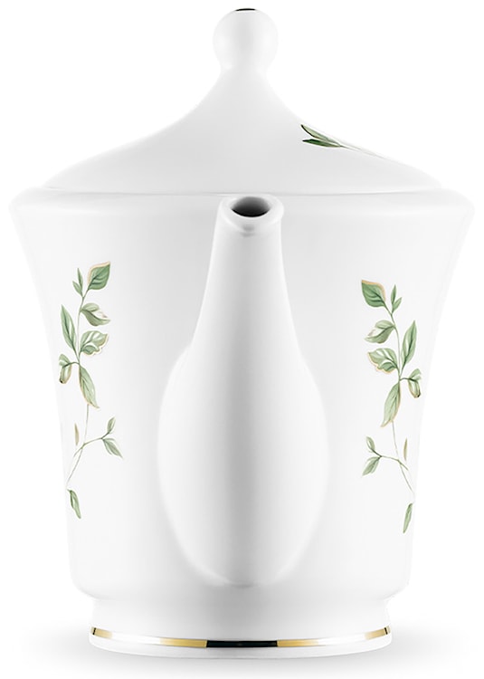 Imbryk porcelanowy Margaret 1000 ml biało-zielony  - zdjęcie 5