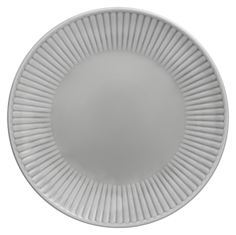 Talerz płytki porcelanowy Dalia 26 cm szary 