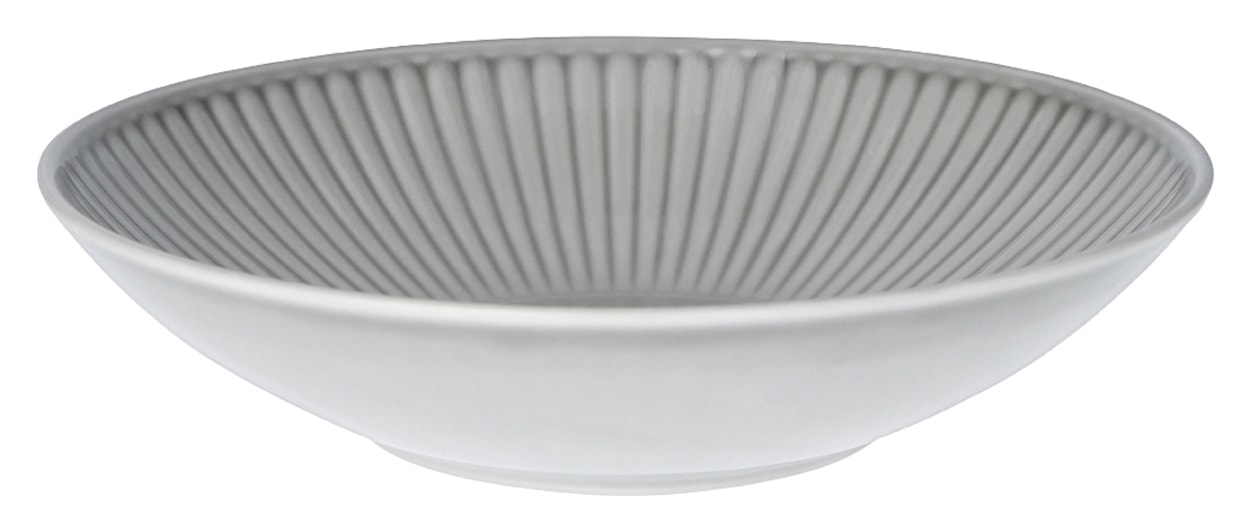 Talerz głęboki porcelanowy Dalia 21,5 cm szary 