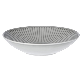 Talerz głęboki porcelanowy Dalia 21,5 cm szary