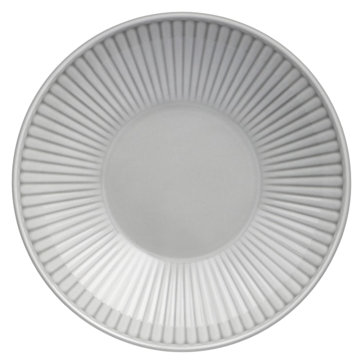 Talerz głęboki porcelanowy Dalia 21,5 cm szary  - zdjęcie 2