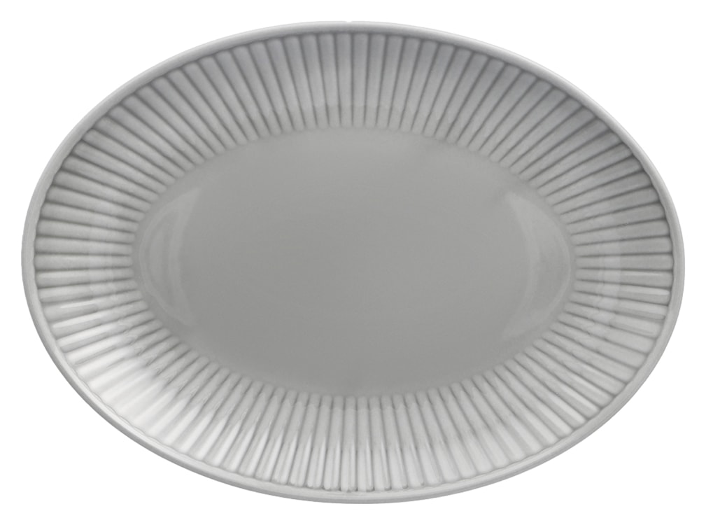 Półmisek porcelanowy Dalia 33 cm szary 