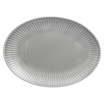 Półmisek porcelanowy Dalia 33 cm szary