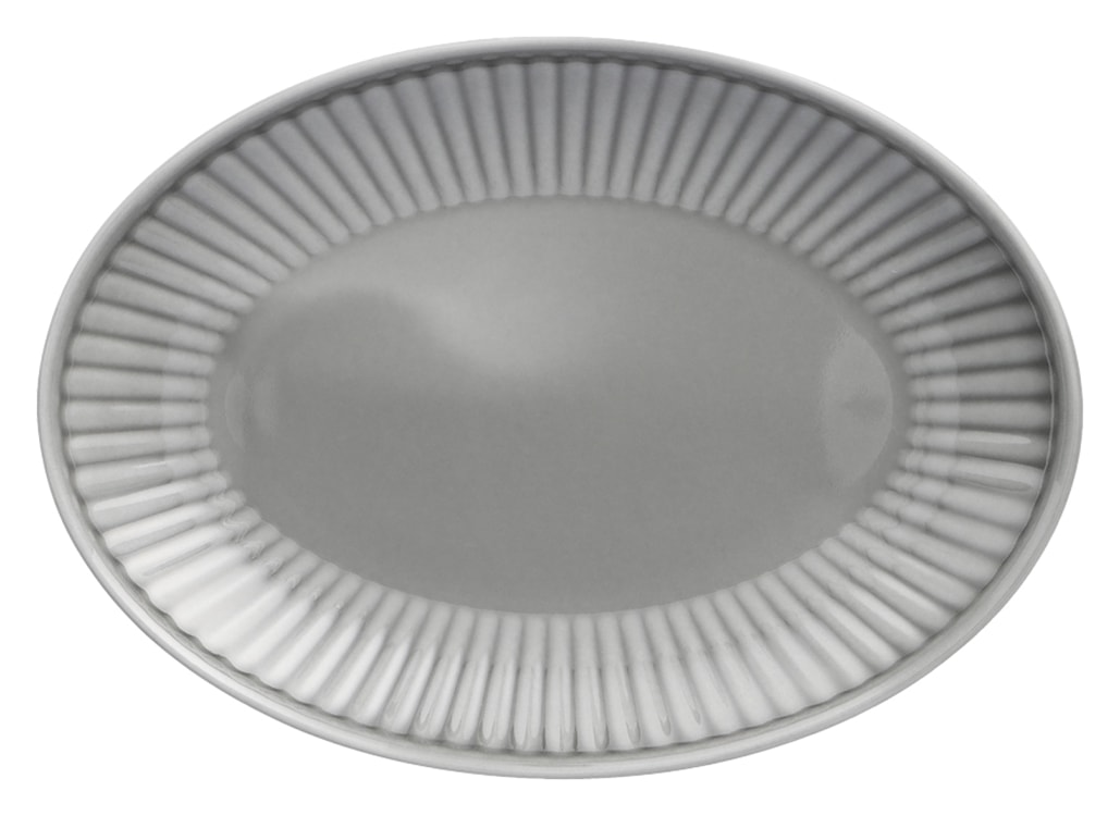 Półmisek porcelanowy Dalia 24 cm szary 