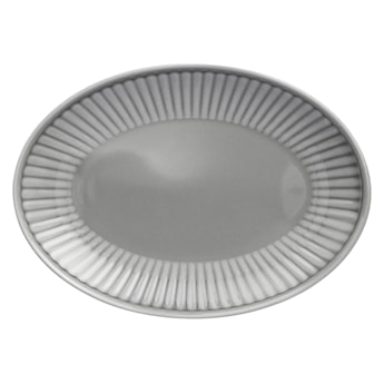 Półmisek porcelanowy Dalia 24 cm szary