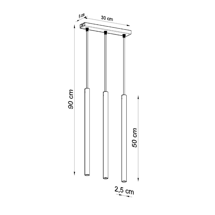 Lampa wisząca Pastelo 3 biała  - zdjęcie 4