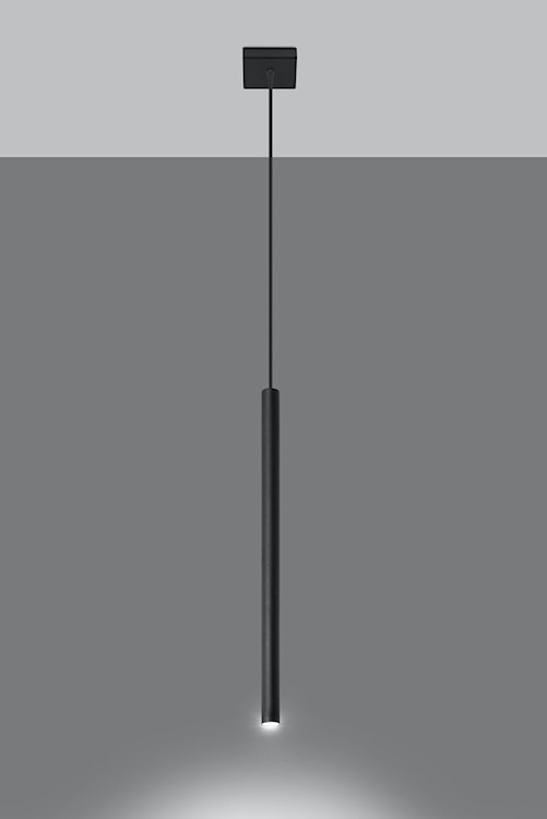 Lampa wisząca Lagga 8x8 cm x1 czarna  - zdjęcie 5