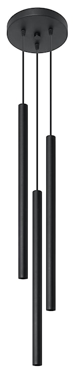 Lampa wisząca Lagga średnica 20 cm x3 czarna 