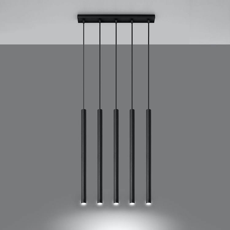 Lampa wisząca Pastelo 5 czarna  - zdjęcie 3