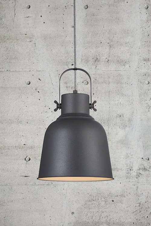 Lampa wisząca Adrian 25x28 cm czarna industrialna  - zdjęcie 3
