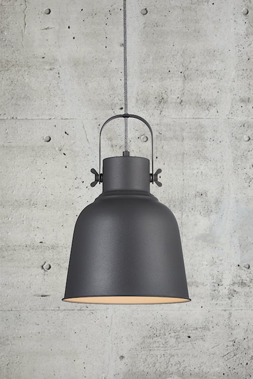 Lampa wisząca Adrian 25x28 cm czarna industrialna  - zdjęcie 3