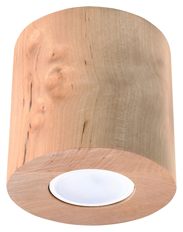 Plafon Obett średnica 10 cm x1 naturalne drewno 