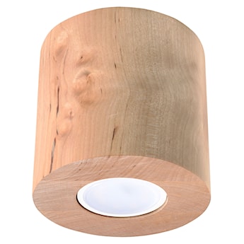 Plafon Obett średnica 10 cm x1 naturalne drewno