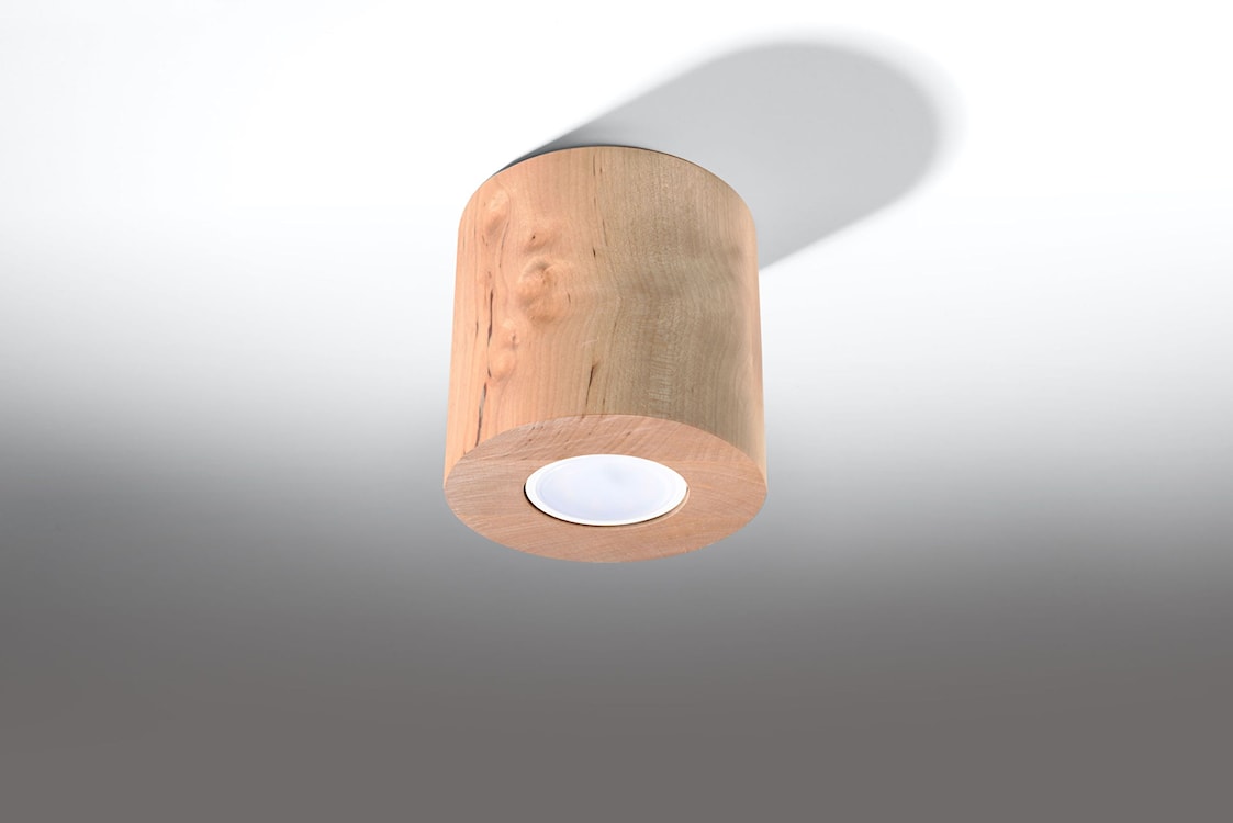 Plafon Obett średnica 10 cm x1 naturalne drewno  - zdjęcie 6