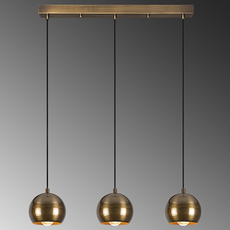 Lampa wisząca Biben x3 w kształcie kuli średnica 15 cm złota  - zdjęcie 13