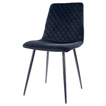 Krzesło tapicerowane Bermand czarne