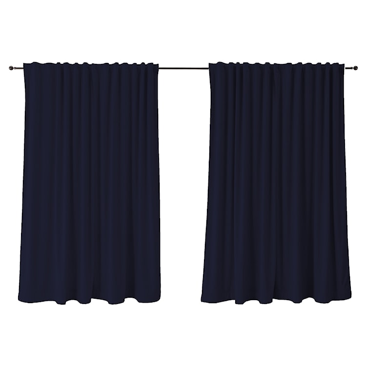 Zasłona do salonu Sylvanca w tkaninie WATER REPELLENT 280x270 cm antracyt  - zdjęcie 3