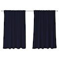 Zasłona do salonu Sylvanca w tkaninie WATER REPELLENT 280x270 cm czarna  - zdjęcie 3