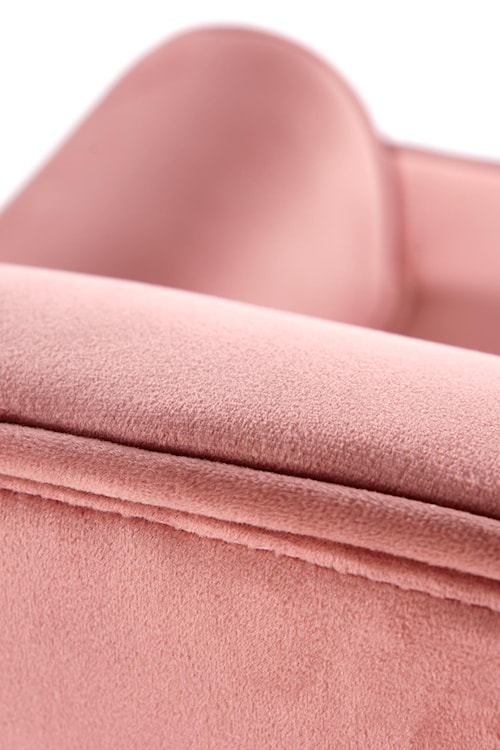 Fotel wypoczynkowy Nostame velvet różowy - złote nóżki  - zdjęcie 8